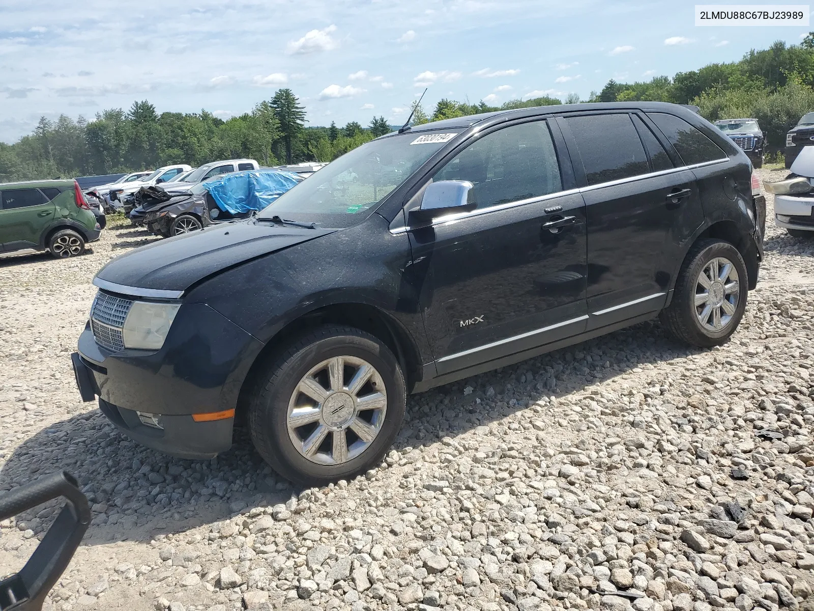 2007 Lincoln Mkx VIN: 2LMDU88C67BJ23989 Lot: 63030194