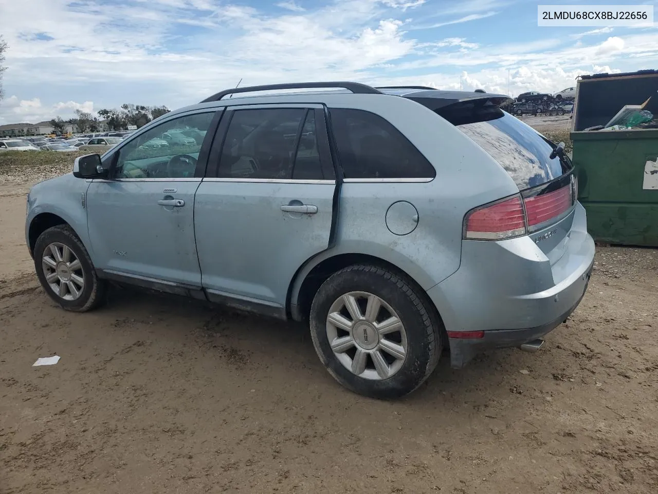 2008 Lincoln Mkx VIN: 2LMDU68CX8BJ22656 Lot: 73764524