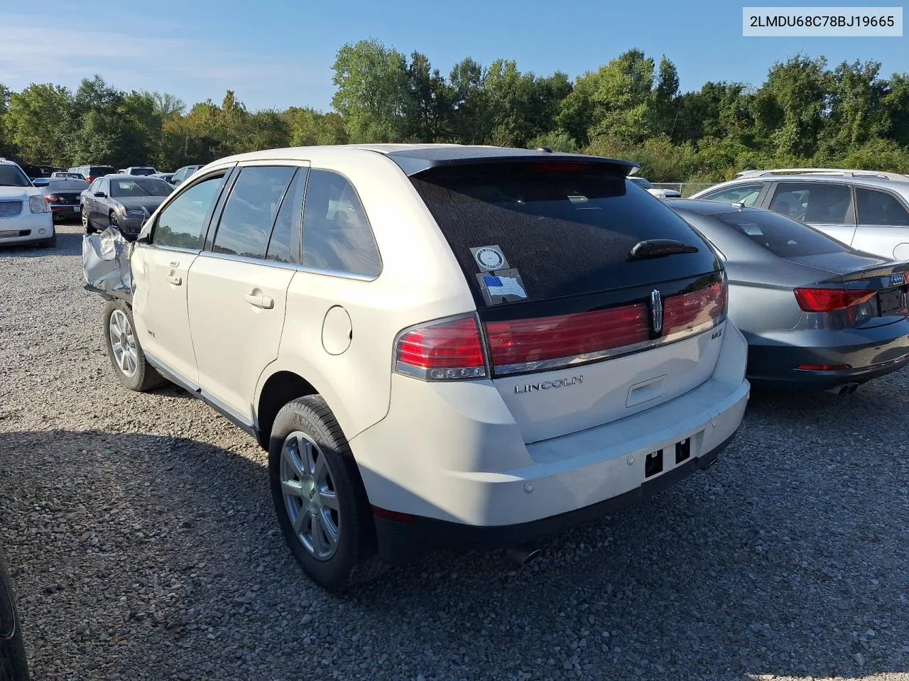 2008 Lincoln Mkx VIN: 2LMDU68C78BJ19665 Lot: 76487264