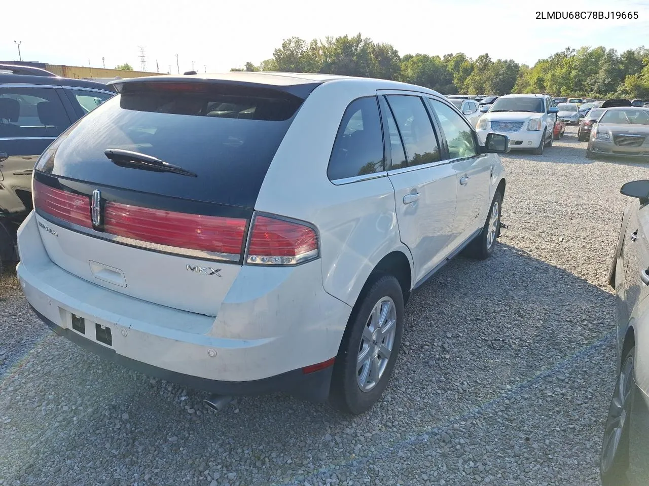 2008 Lincoln Mkx VIN: 2LMDU68C78BJ19665 Lot: 76487264