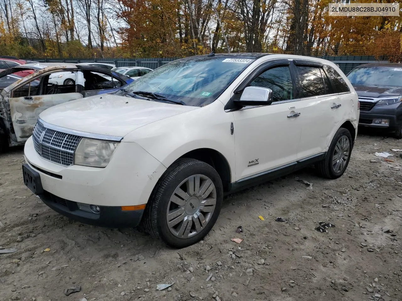 2008 Lincoln Mkx VIN: 2LMDU88C28BJ04910 Lot: 77533324