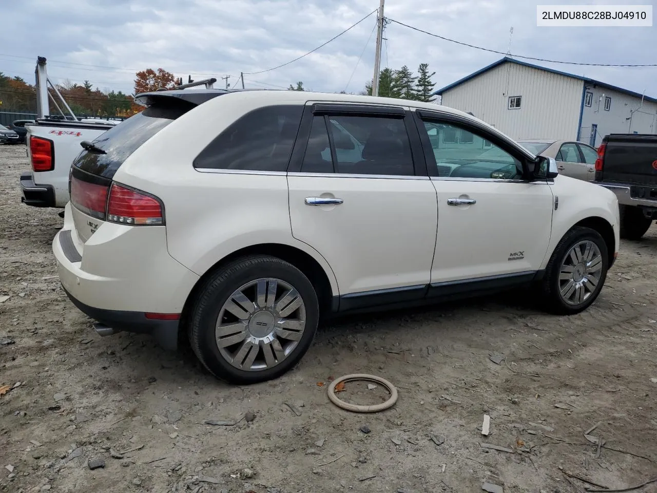 2008 Lincoln Mkx VIN: 2LMDU88C28BJ04910 Lot: 77533324