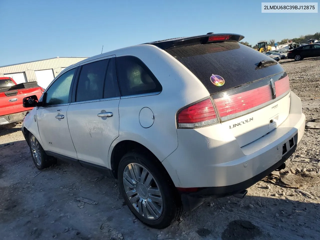 2009 Lincoln Mkx VIN: 2LMDU68C39BJ12875 Lot: 74905744