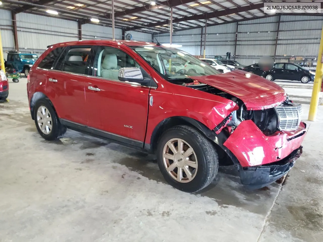 2010 Lincoln Mkx VIN: 2LMDJ6JC6ABJ20038 Lot: 69924134