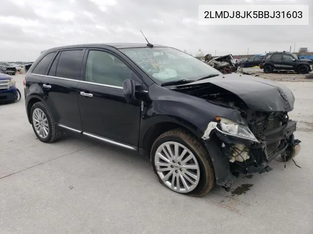 2LMDJ8JK5BBJ31603 2011 Lincoln Mkx