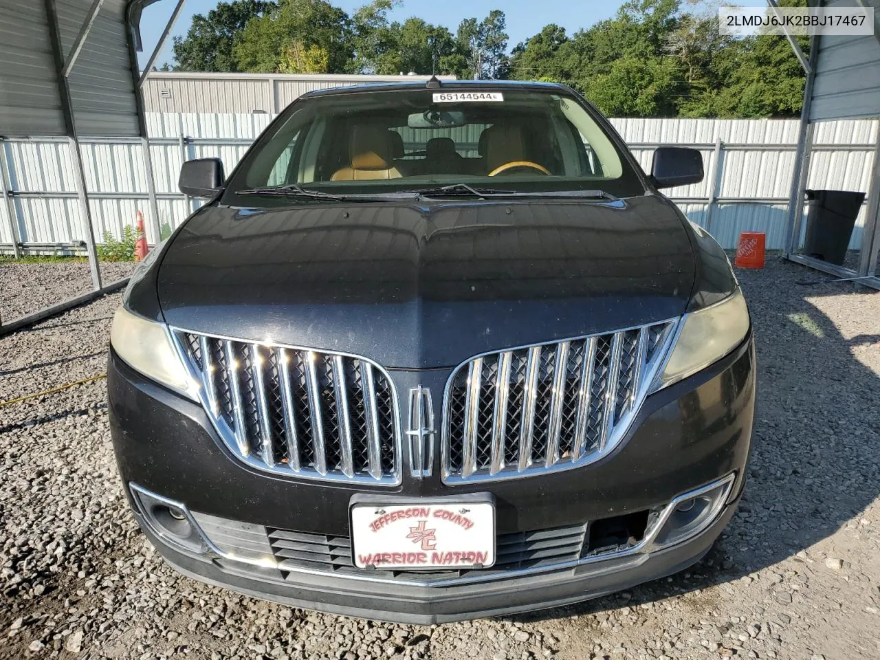 2011 Lincoln Mkx VIN: 2LMDJ6JK2BBJ17467 Lot: 65144544