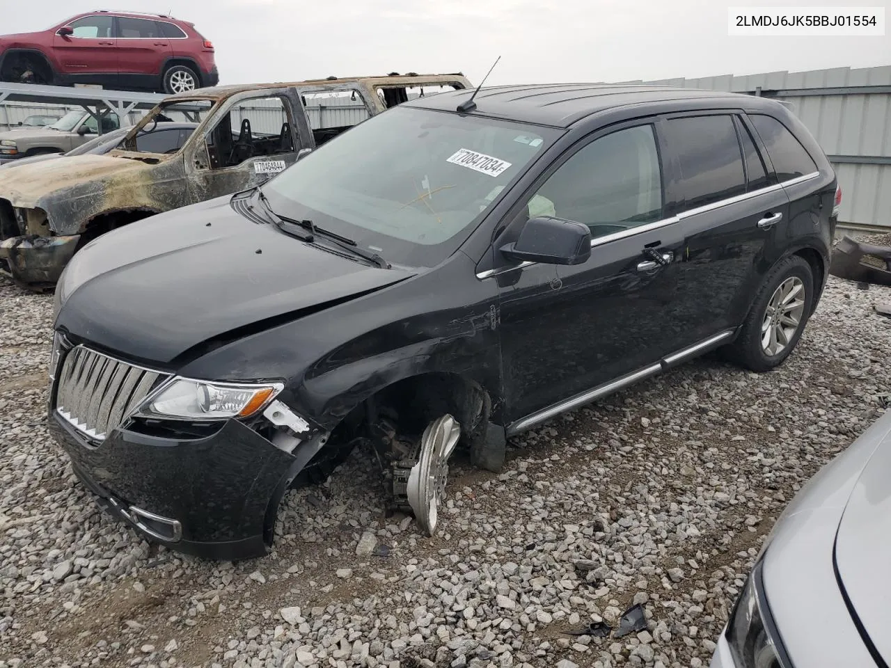 2011 Lincoln Mkx VIN: 2LMDJ6JK5BBJ01554 Lot: 70847034