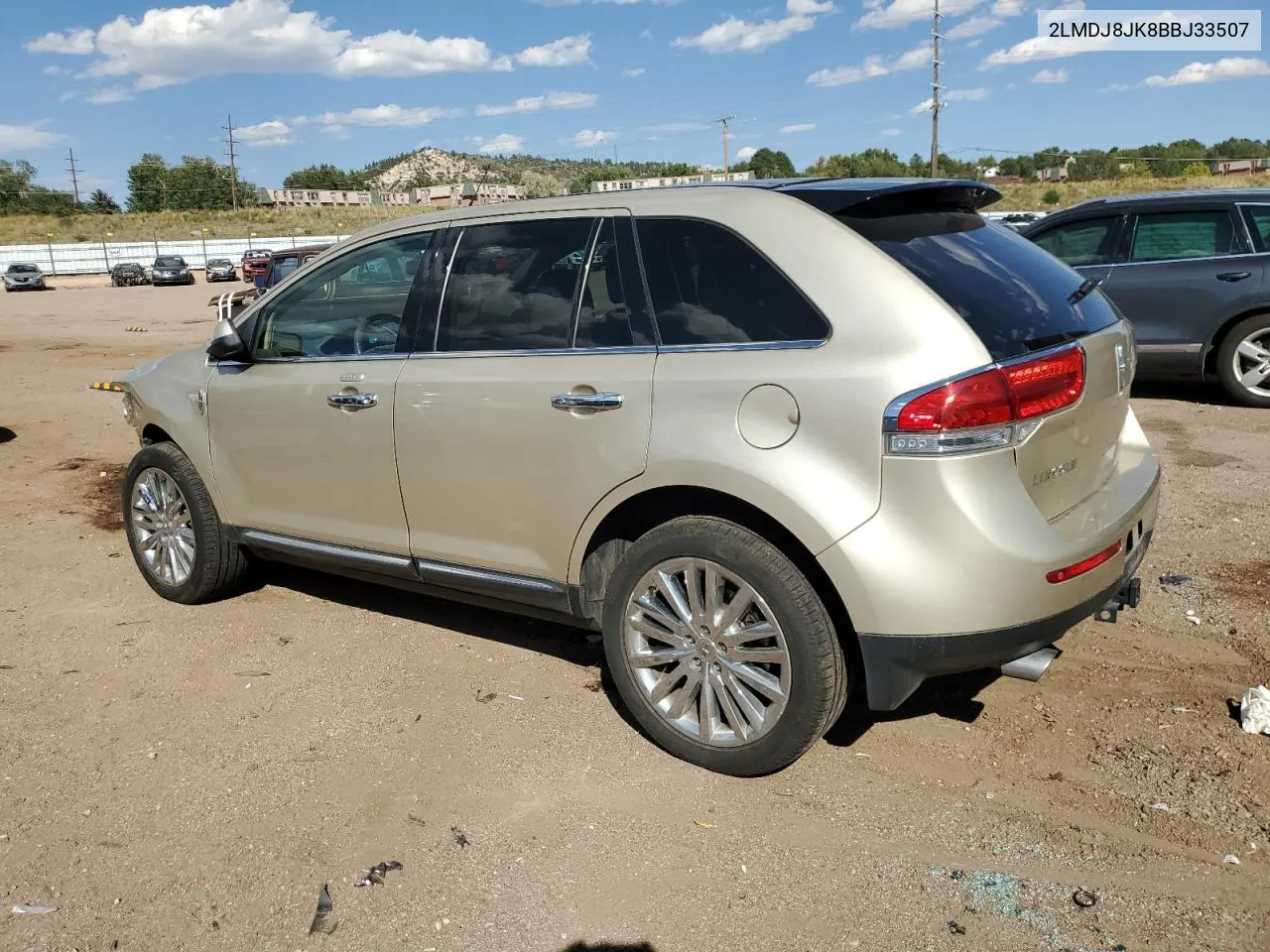 2011 Lincoln Mkx VIN: 2LMDJ8JK8BBJ33507 Lot: 73044904