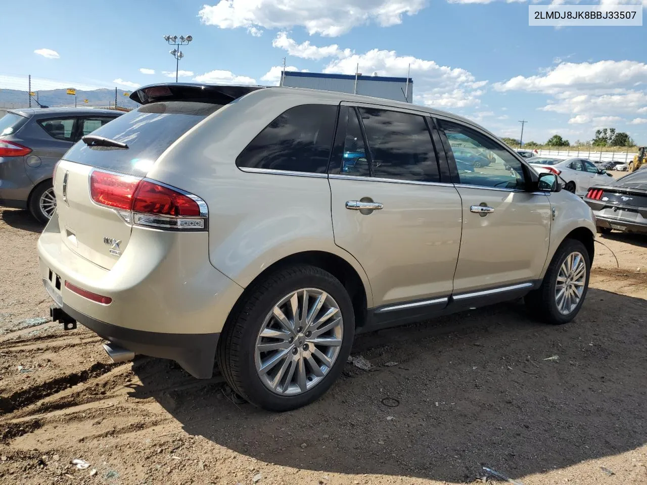 2011 Lincoln Mkx VIN: 2LMDJ8JK8BBJ33507 Lot: 73044904