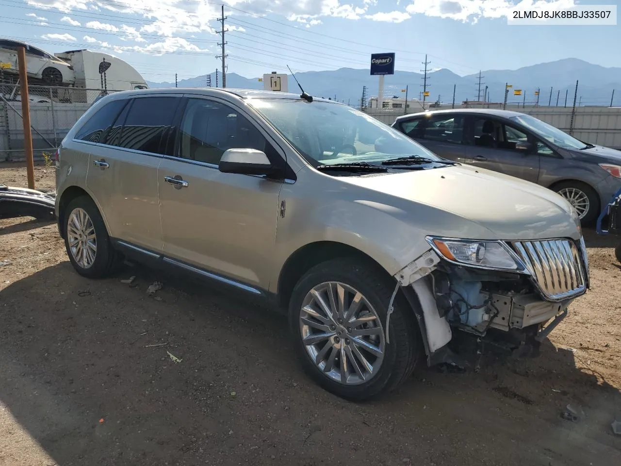 2011 Lincoln Mkx VIN: 2LMDJ8JK8BBJ33507 Lot: 73044904