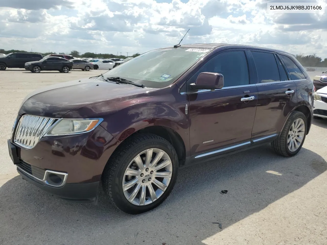 2011 Lincoln Mkx VIN: 2LMDJ6JK9BBJ01606 Lot: 73277294