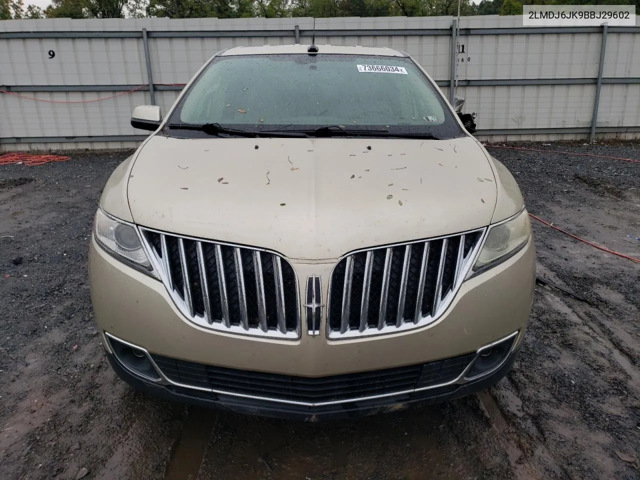 2011 Lincoln Mkx VIN: 2LMDJ6JK9BBJ29602 Lot: 73666034