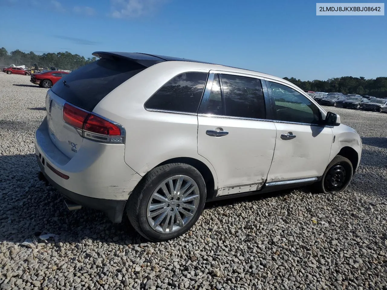 2011 Lincoln Mkx VIN: 2LMDJ8JKXBBJ08642 Lot: 77074214