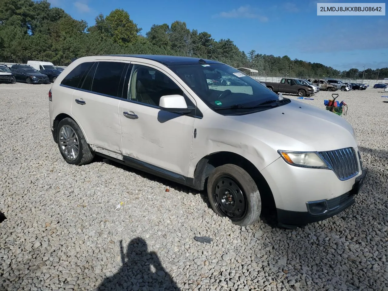 2011 Lincoln Mkx VIN: 2LMDJ8JKXBBJ08642 Lot: 77074214