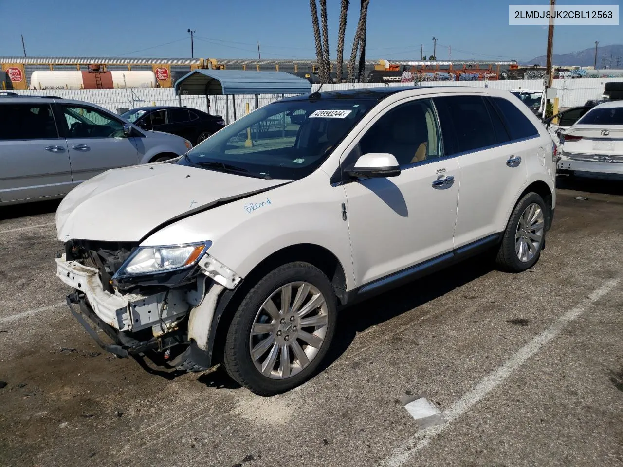 2012 Lincoln Mkx VIN: 2LMDJ8JK2CBL12563 Lot: 48990244