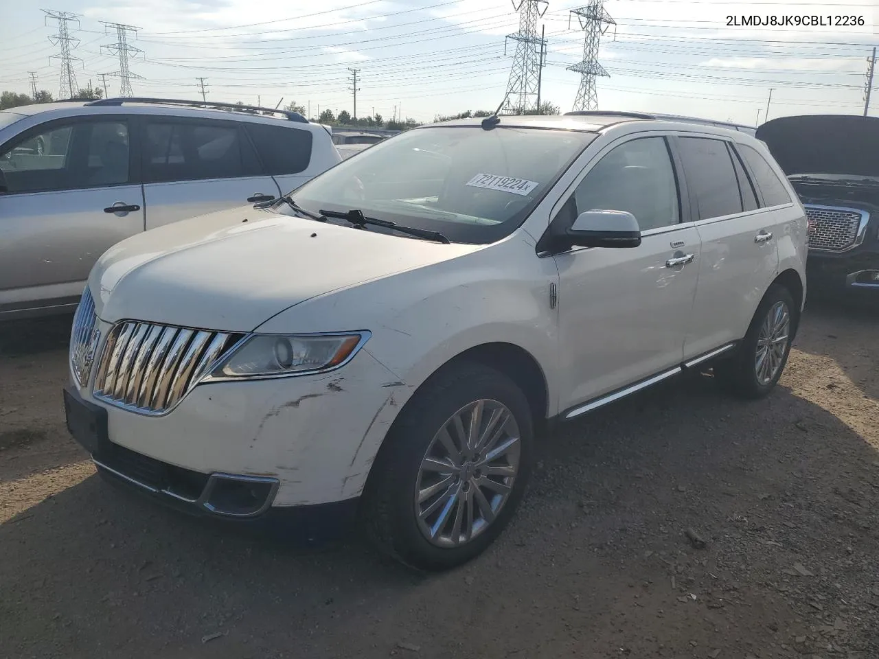 2012 Lincoln Mkx VIN: 2LMDJ8JK9CBL12236 Lot: 72119224