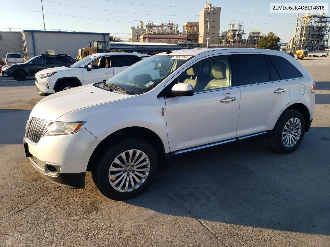 2012 Lincoln Mkx VIN: 2LMDJ6JK4CBL14318 Lot: 73245644