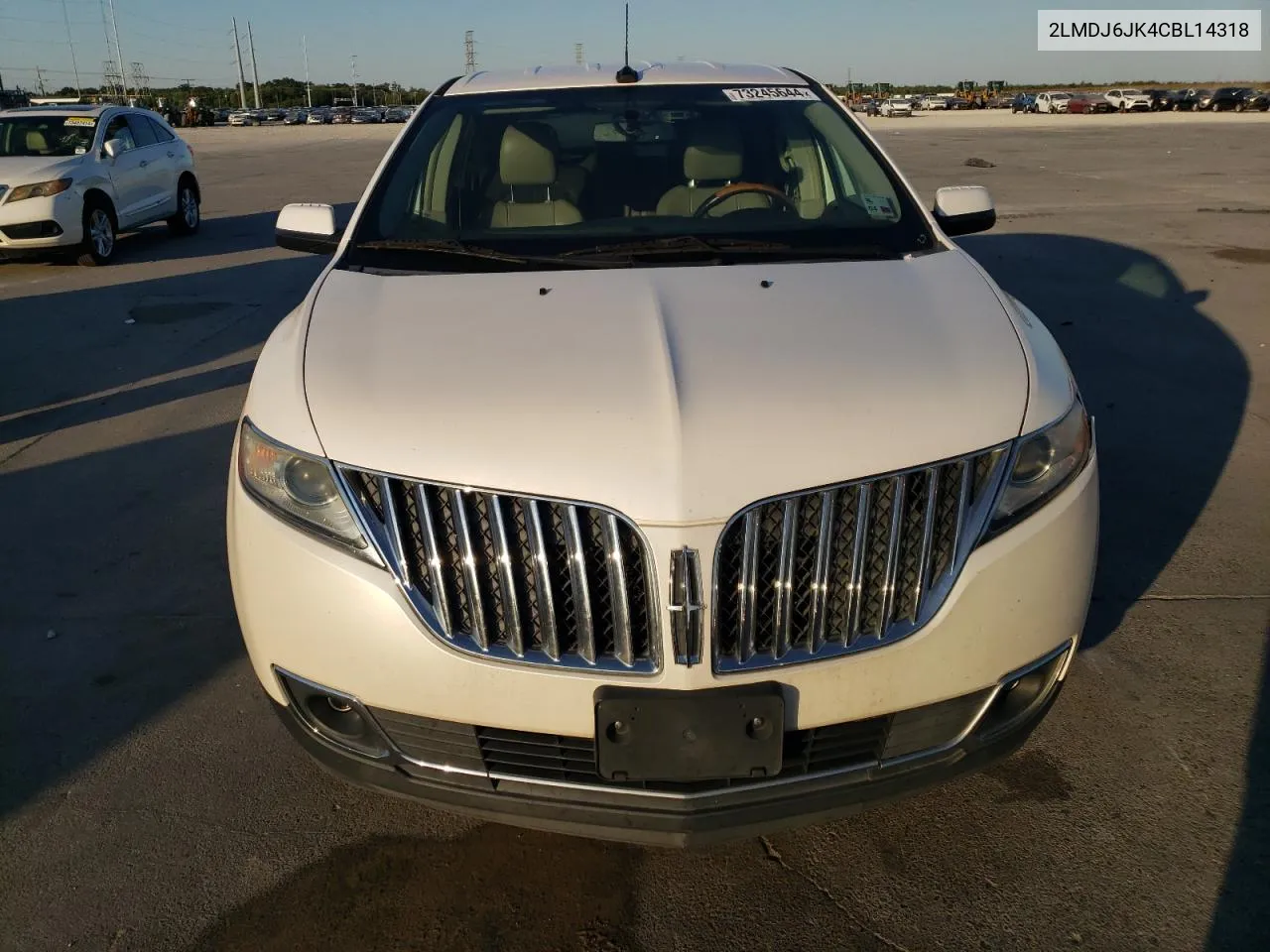 2012 Lincoln Mkx VIN: 2LMDJ6JK4CBL14318 Lot: 73245644