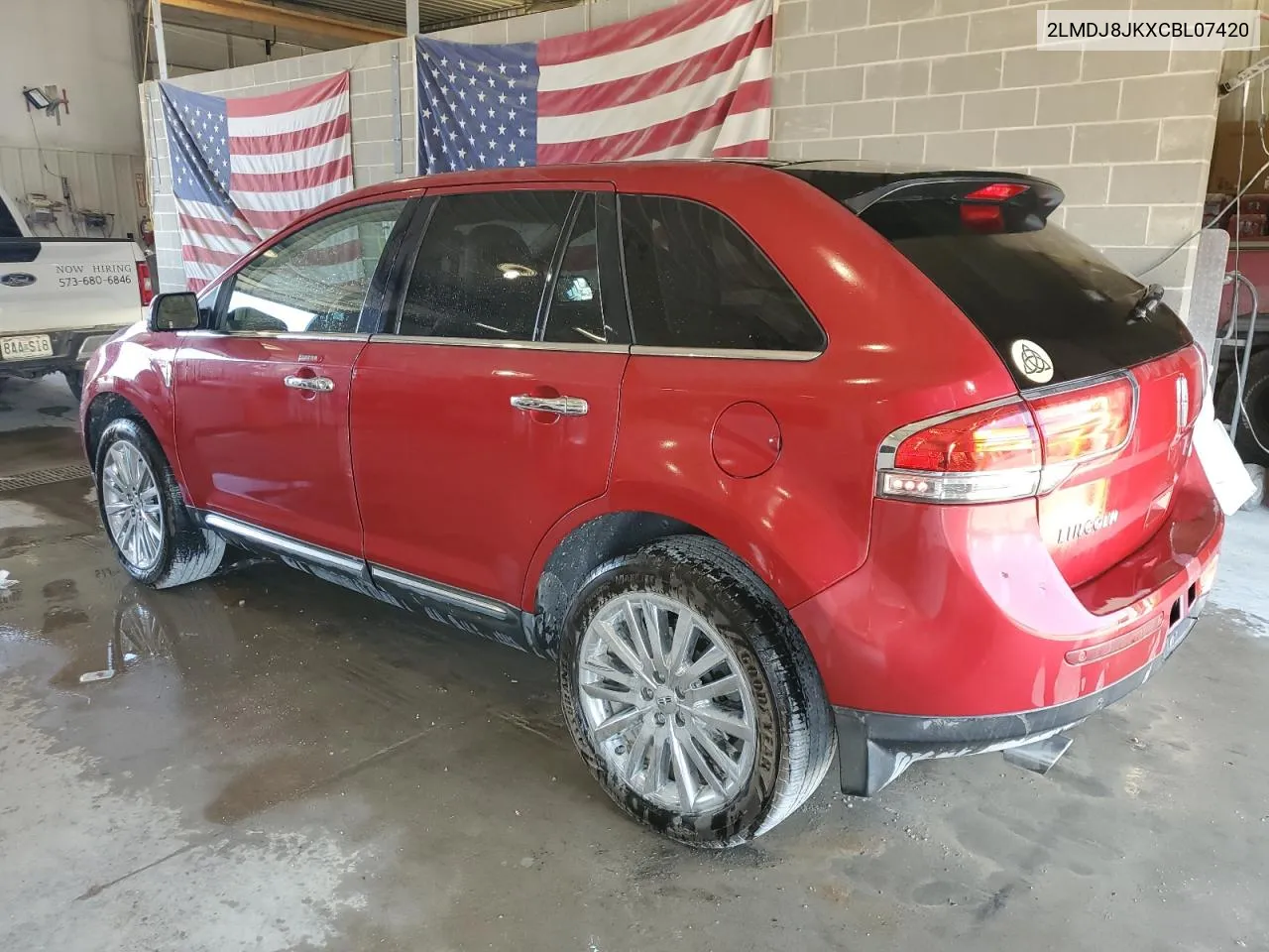 2012 Lincoln Mkx VIN: 2LMDJ8JKXCBL07420 Lot: 74604214