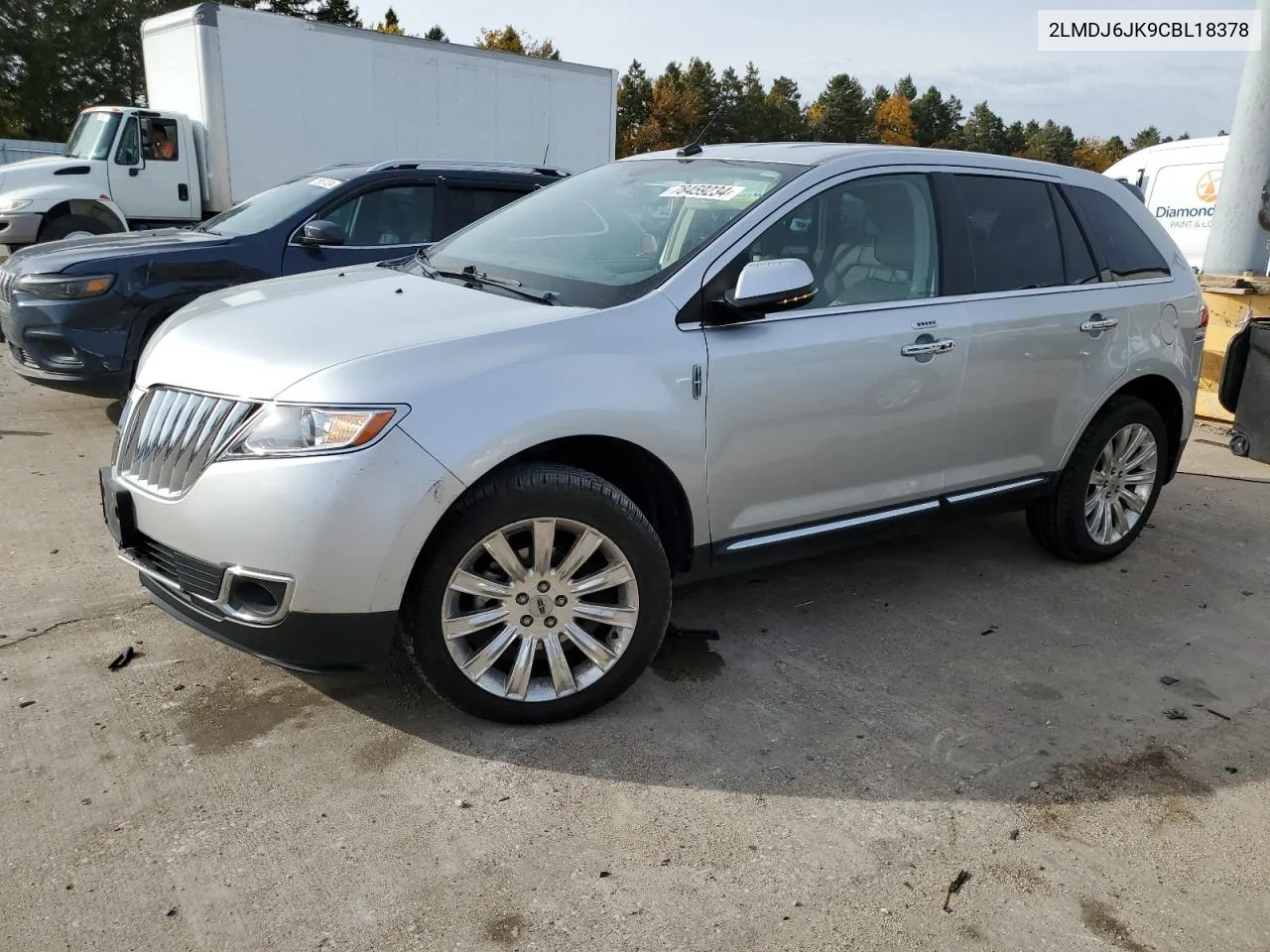 2012 Lincoln Mkx VIN: 2LMDJ6JK9CBL18378 Lot: 78459234