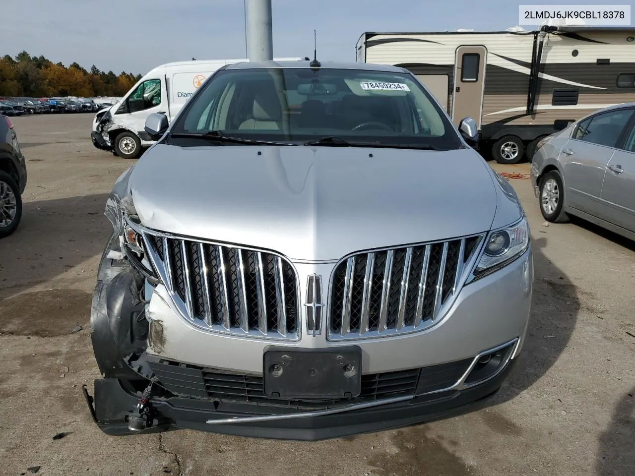 2012 Lincoln Mkx VIN: 2LMDJ6JK9CBL18378 Lot: 78459234