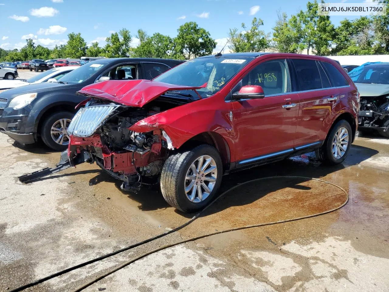 2013 Lincoln Mkx VIN: 2LMDJ6JK5DBL17360 Lot: 62057364