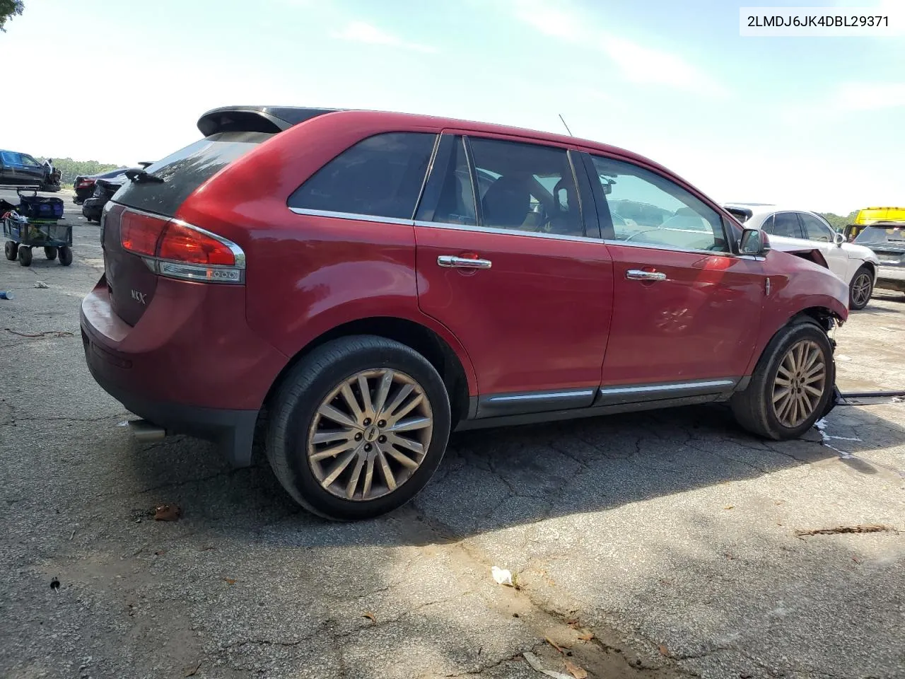 2013 Lincoln Mkx VIN: 2LMDJ6JK4DBL29371 Lot: 67051484