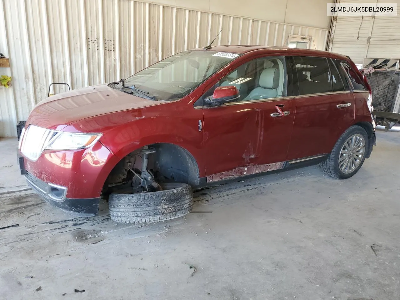 2013 Lincoln Mkx VIN: 2LMDJ6JK5DBL20999 Lot: 69520314