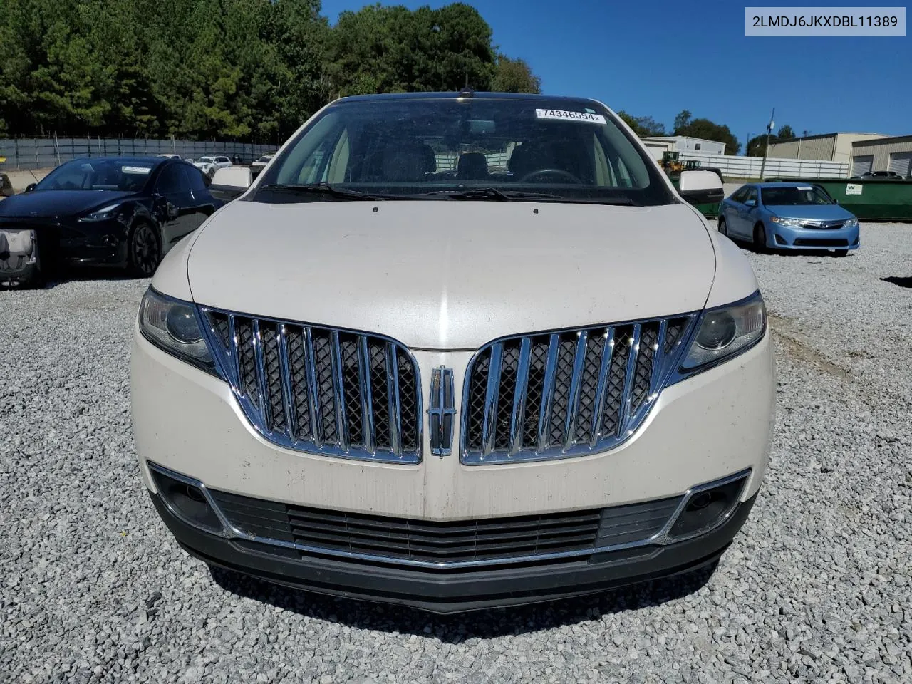 2013 Lincoln Mkx VIN: 2LMDJ6JKXDBL11389 Lot: 74346554