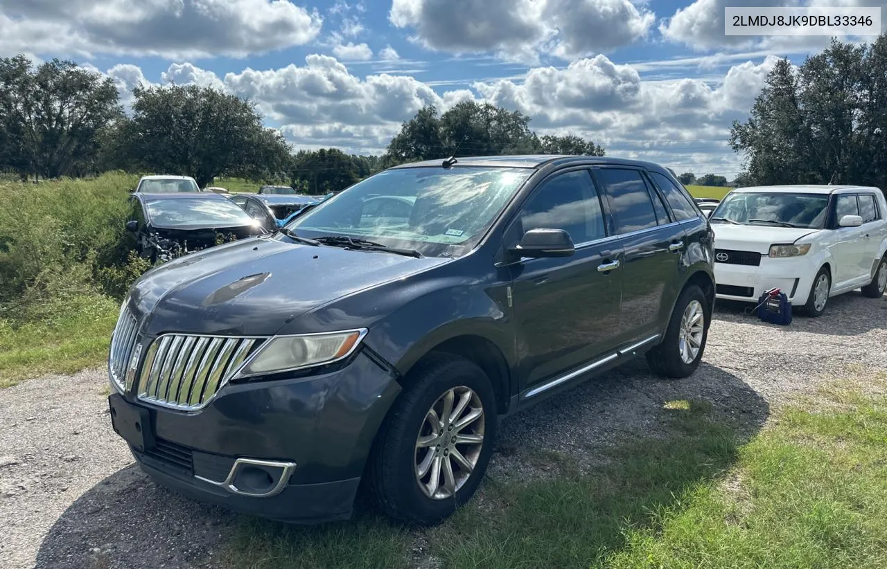 2013 Lincoln Mkx VIN: 2LMDJ8JK9DBL33346 Lot: 74576524