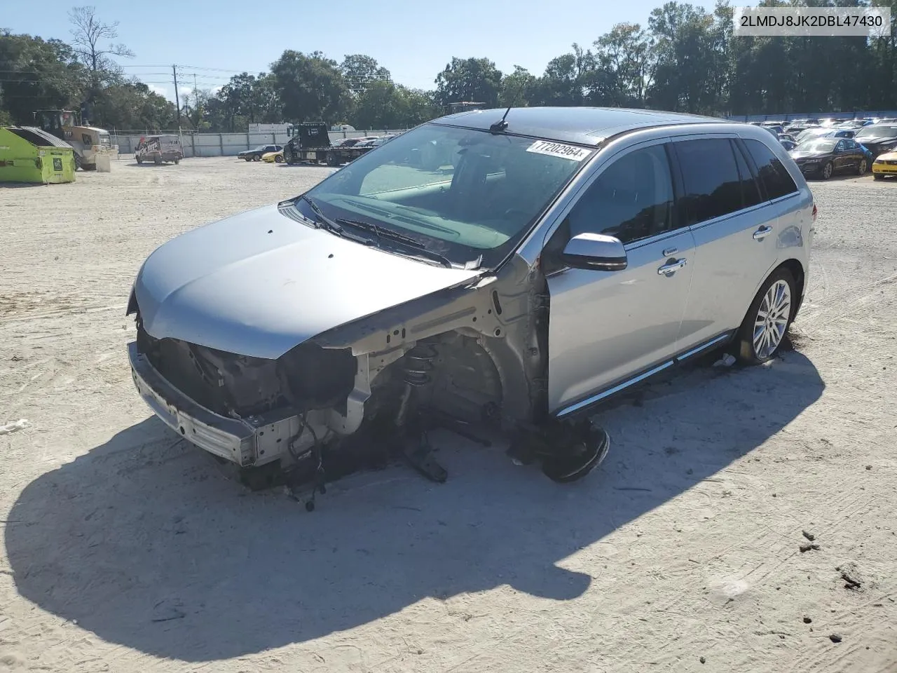 2013 Lincoln Mkx VIN: 2LMDJ8JK2DBL47430 Lot: 77202964