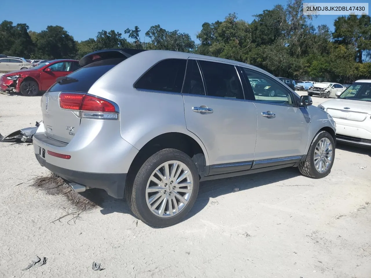 2013 Lincoln Mkx VIN: 2LMDJ8JK2DBL47430 Lot: 77202964