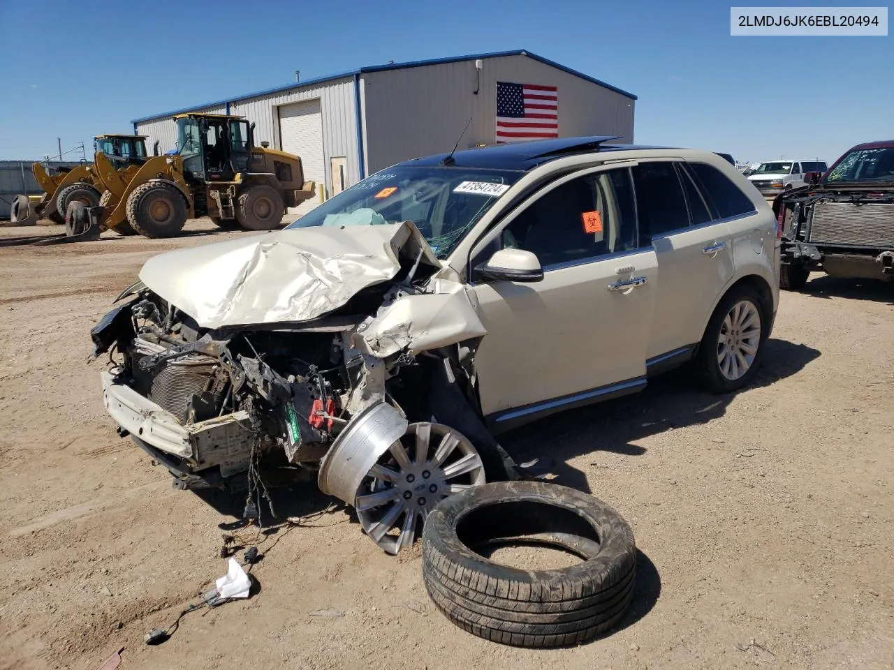 2014 Lincoln Mkx VIN: 2LMDJ6JK6EBL20494 Lot: 47354724