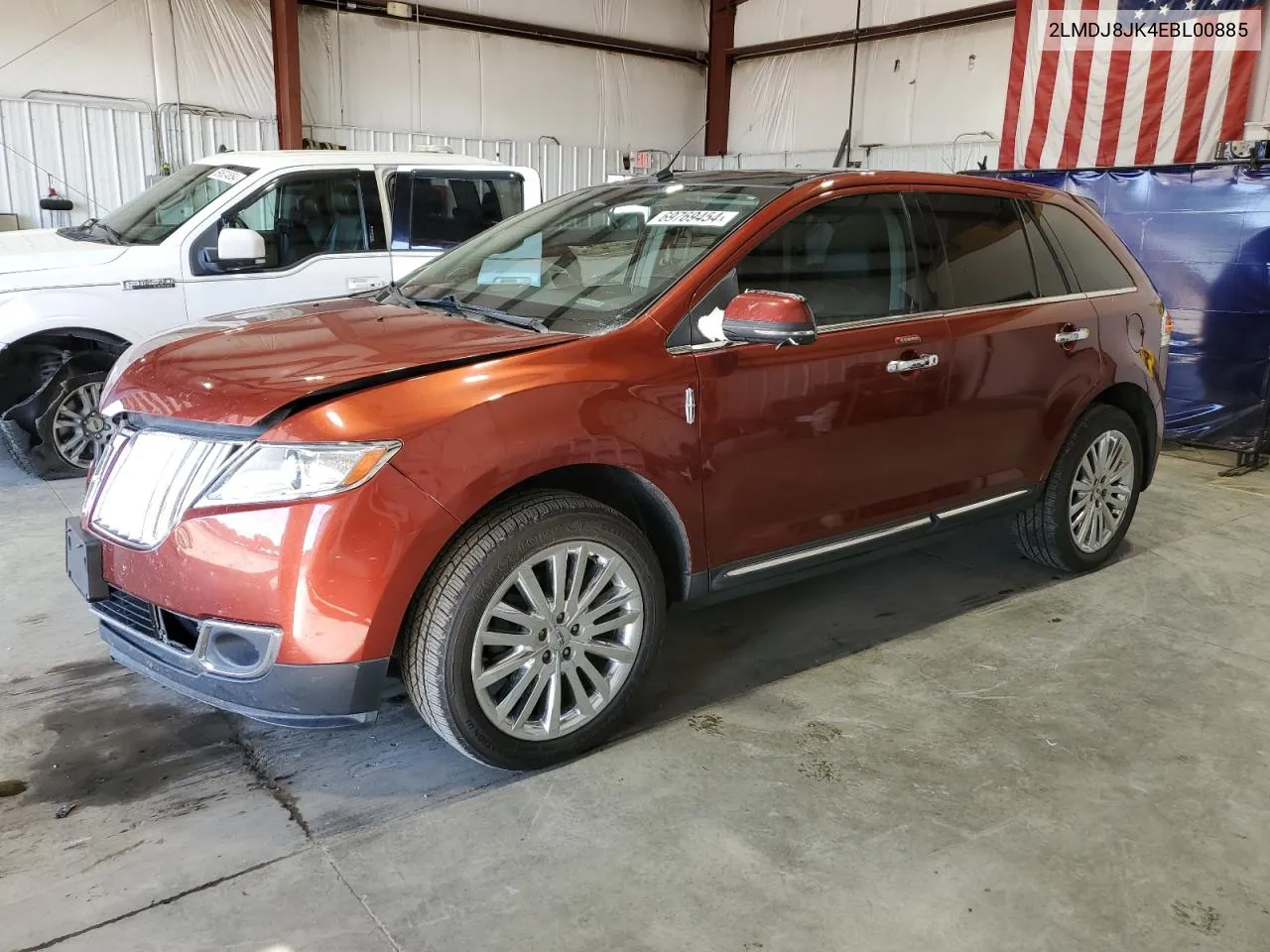 2014 Lincoln Mkx VIN: 2LMDJ8JK4EBL00885 Lot: 69769454