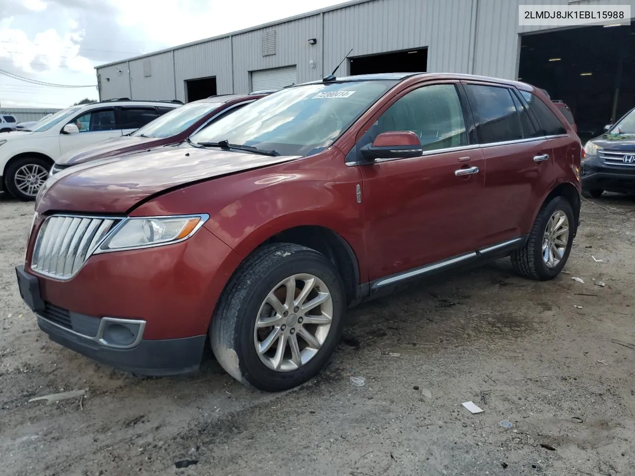 2LMDJ8JK1EBL15988 2014 Lincoln Mkx