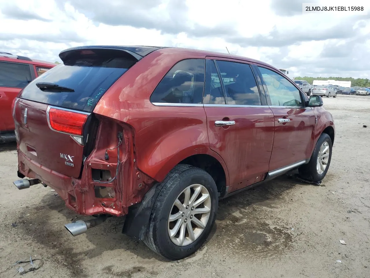 2014 Lincoln Mkx VIN: 2LMDJ8JK1EBL15988 Lot: 72380414