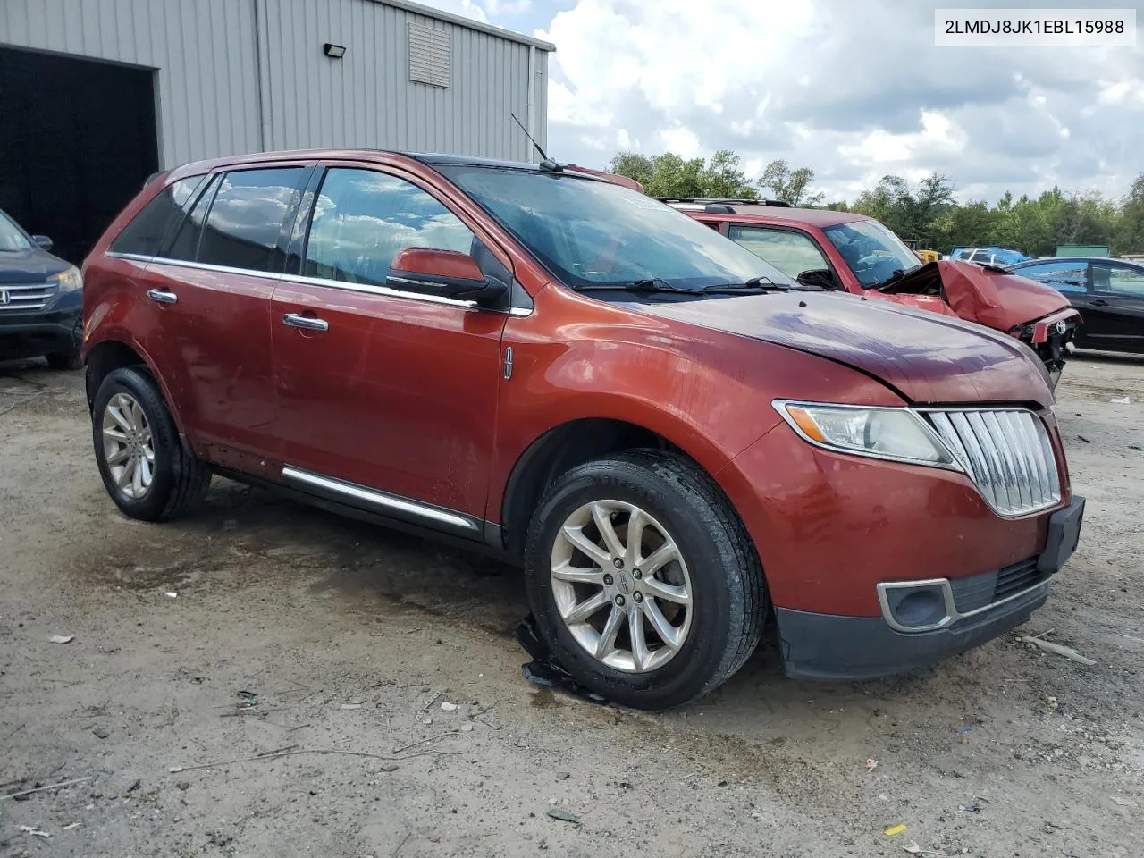 2LMDJ8JK1EBL15988 2014 Lincoln Mkx