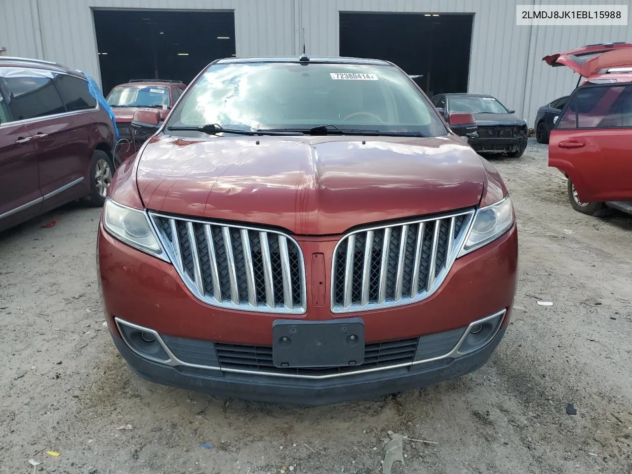 2LMDJ8JK1EBL15988 2014 Lincoln Mkx