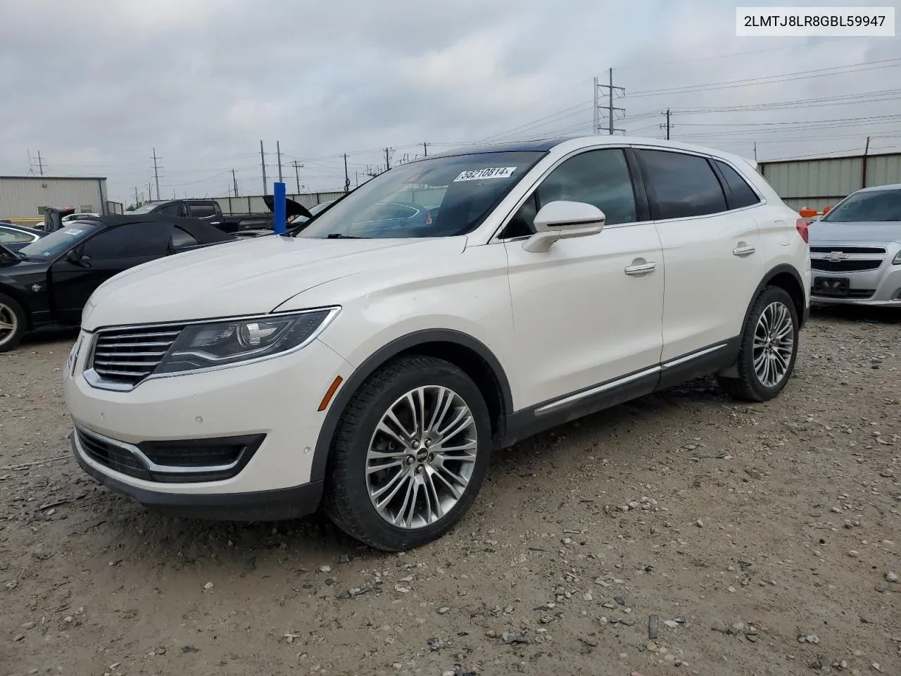 2016 Lincoln Mkx Reserve VIN: 2LMTJ8LR8GBL59947 Lot: 56210814