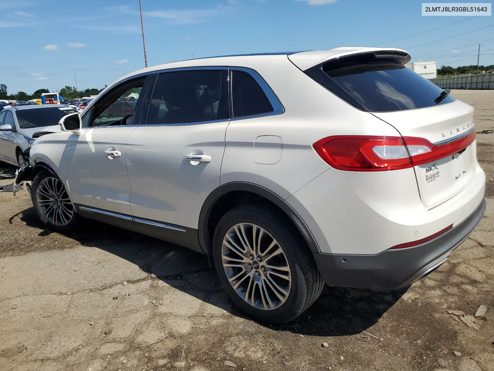 2016 Lincoln Mkx Reserve VIN: 2LMTJ8LR3GBL51643 Lot: 66161934