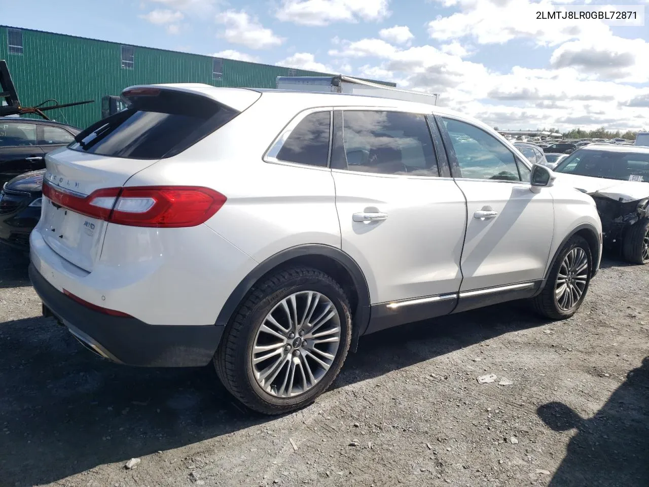 2016 Lincoln Mkx Reserve VIN: 2LMTJ8LR0GBL72871 Lot: 67640754