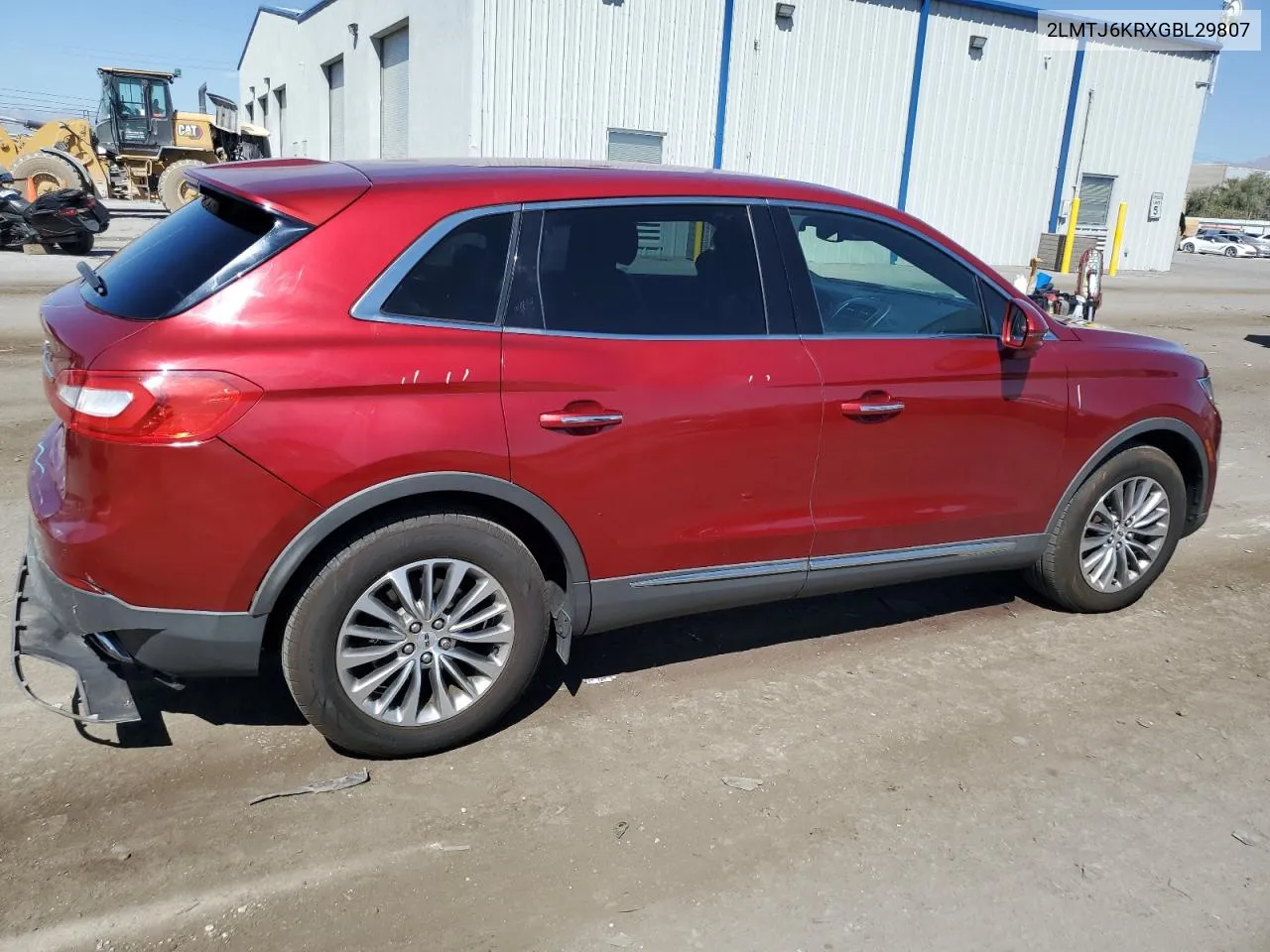 2016 Lincoln Mkx Select VIN: 2LMTJ6KRXGBL29807 Lot: 68762604