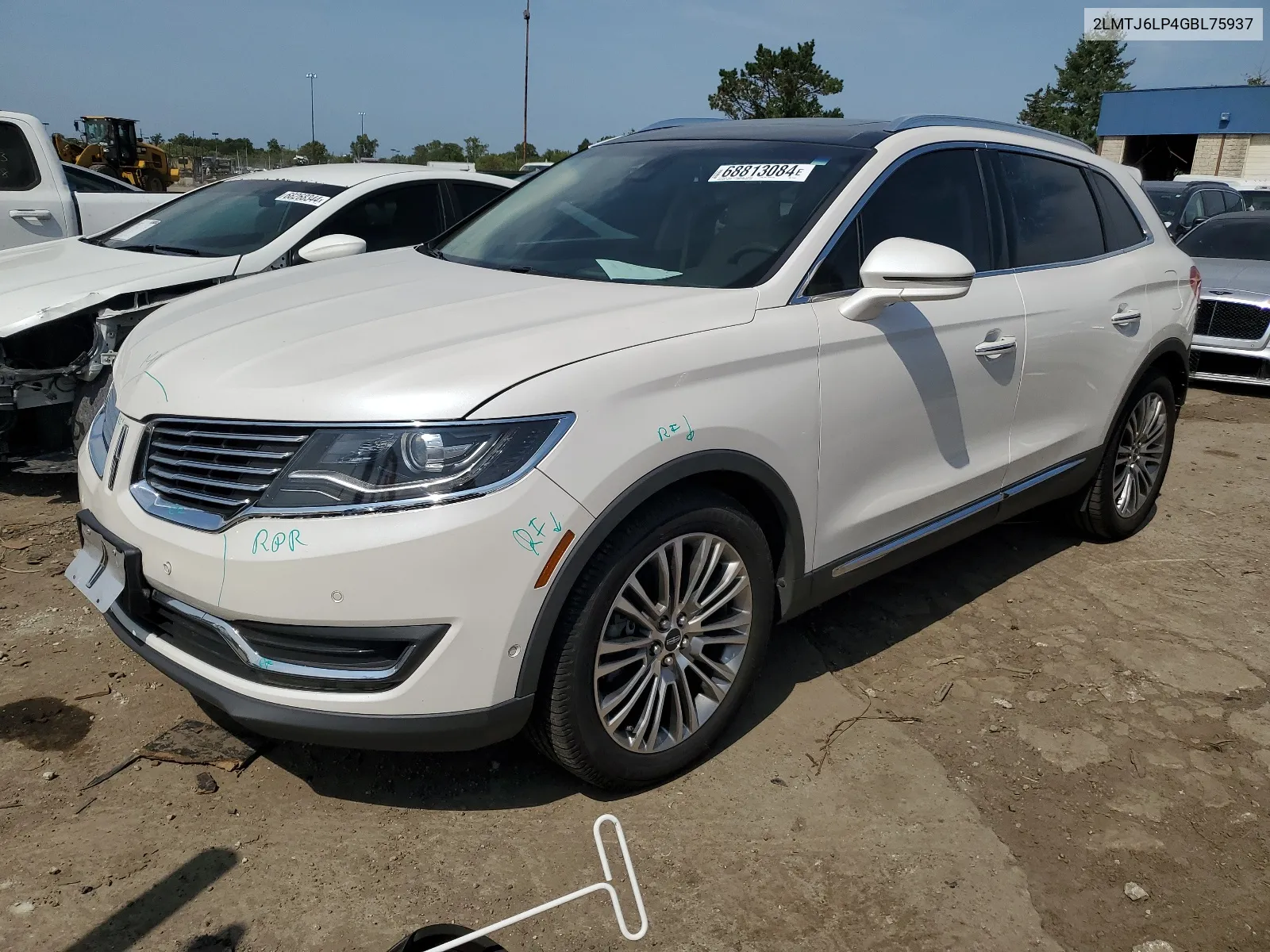 2016 Lincoln Mkx Reserve VIN: 2LMTJ6LP4GBL75937 Lot: 68813084