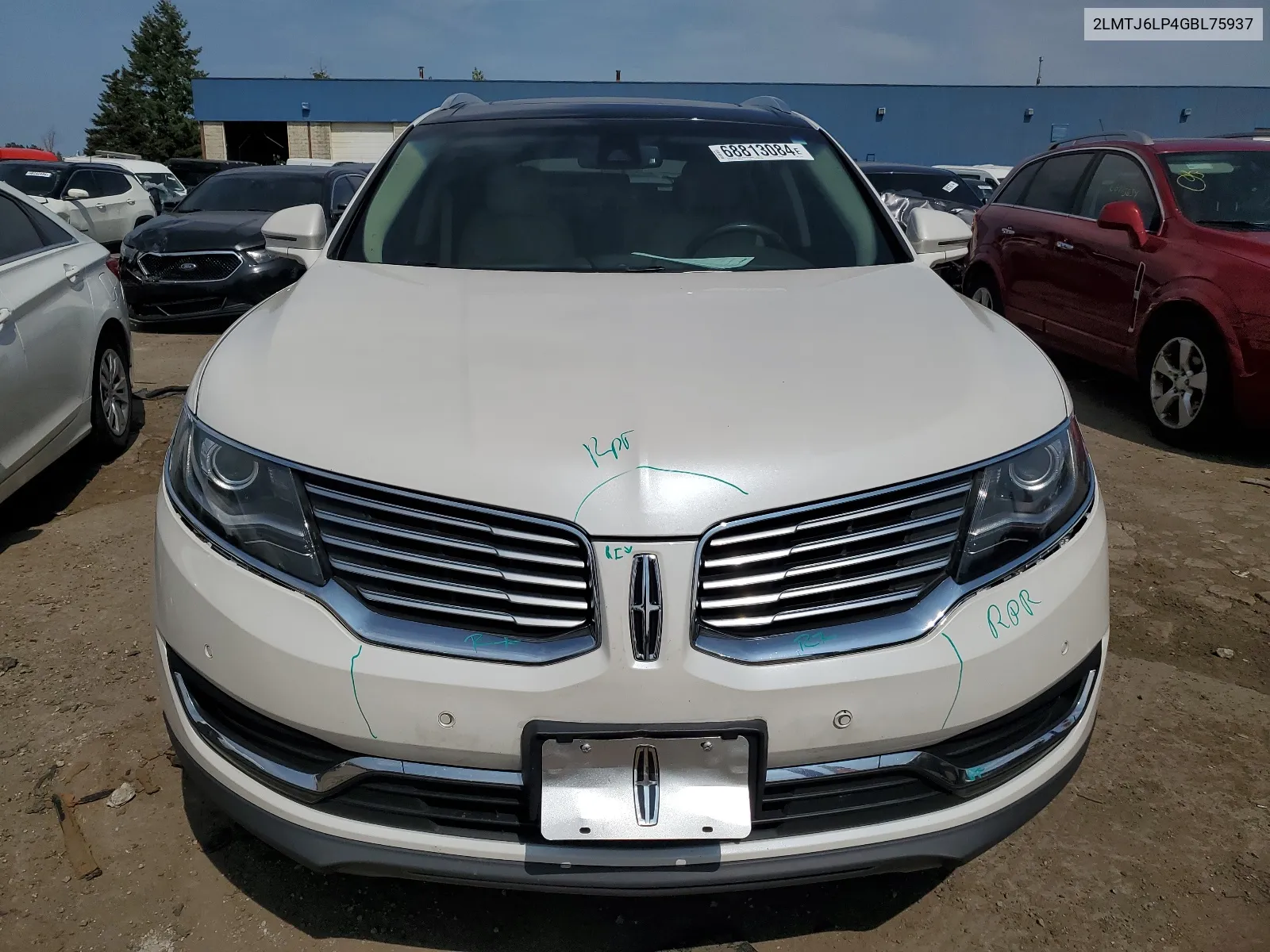 2016 Lincoln Mkx Reserve VIN: 2LMTJ6LP4GBL75937 Lot: 68813084