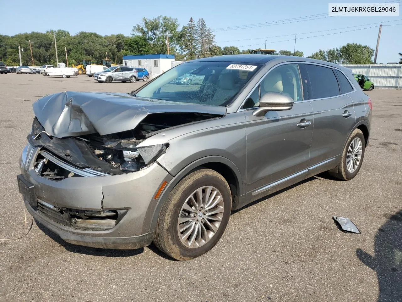 2LMTJ6KRXGBL29046 2016 Lincoln Mkx Select