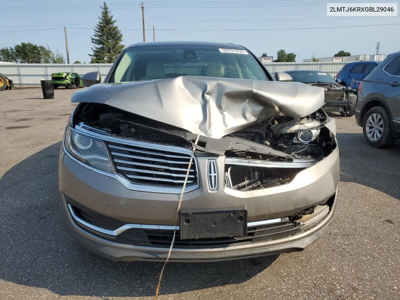 2016 Lincoln Mkx Select VIN: 2LMTJ6KRXGBL29046 Lot: 69791254