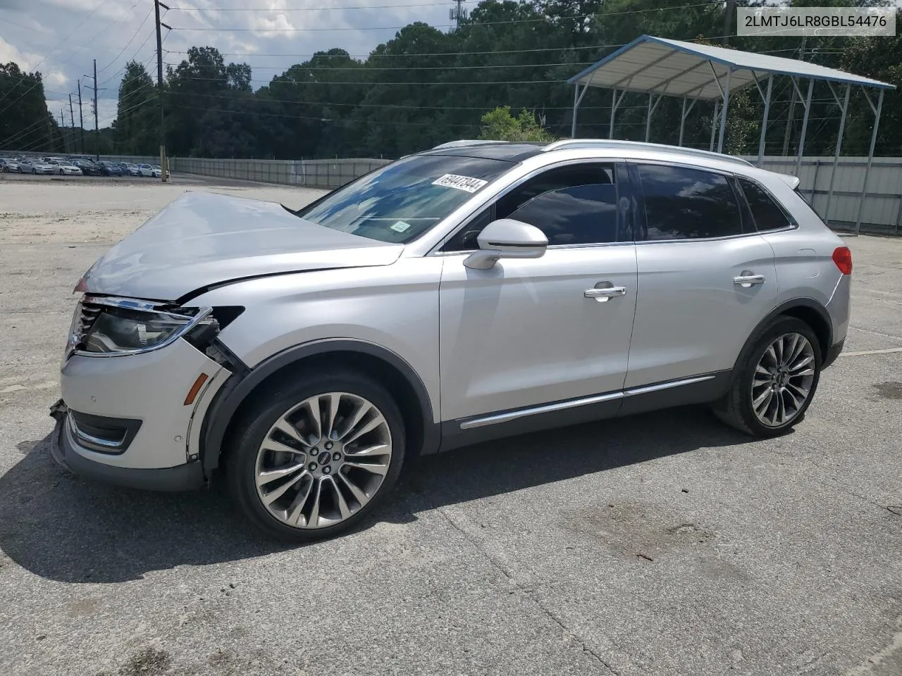 2016 Lincoln Mkx Reserve VIN: 2LMTJ6LR8GBL54476 Lot: 69983404