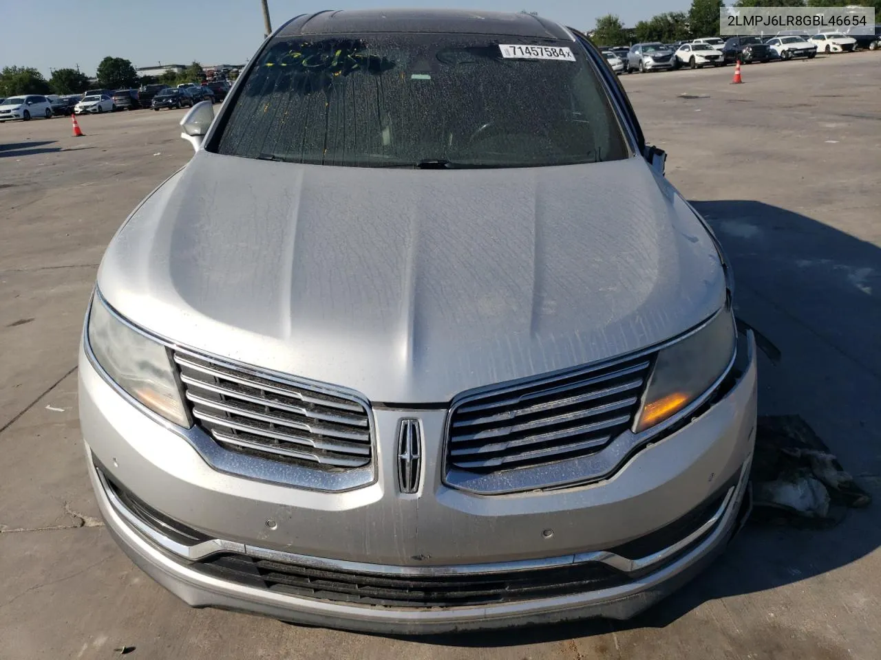 2LMPJ6LR8GBL46654 2016 Lincoln Mkx Reserve