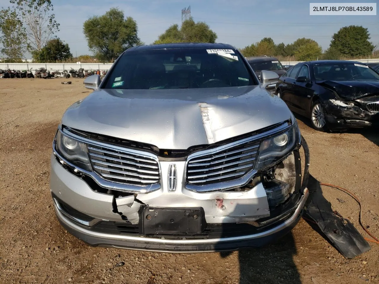 2LMTJ8LP7GBL43589 2016 Lincoln Mkx Reserve