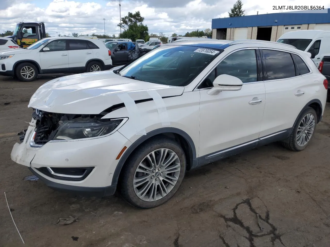 2016 Lincoln Mkx Reserve VIN: 2LMTJ8LR2GBL56364 Lot: 72876054